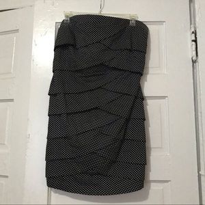 Torrid Strapless Polka Dot Artichoke Tube Dress